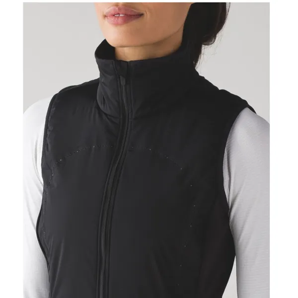 Lululemon Run For Cold Vest Black Women's 4 PrimaLoft Insulated Water Repellent - Image 8