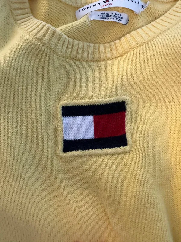 Tommy Hilfiger Yellow Flag Sweater - Image 6