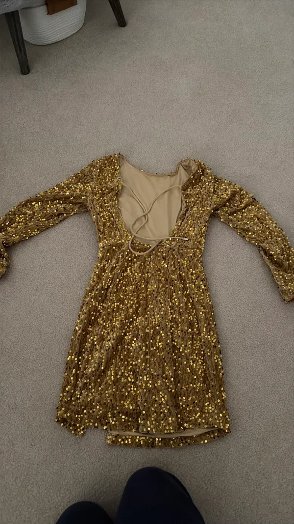 Amazon Gold Dress Sequin - Image 2