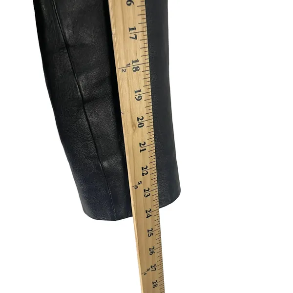 East 5th Women's Size XL Leather‎ Black Full Zip Moto Jacket - Image 9
