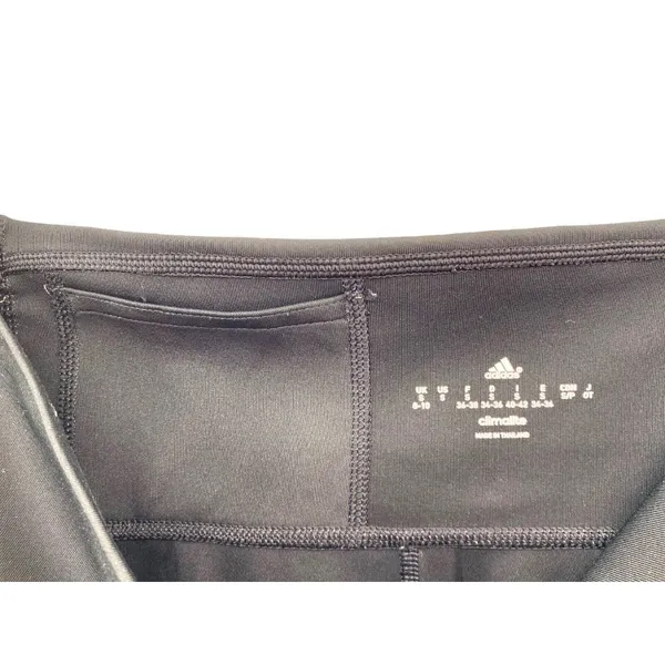 Adidas Leggings Womens Small Capri Climalite Mid‎ Rise Pull On Cryo One - Image 5