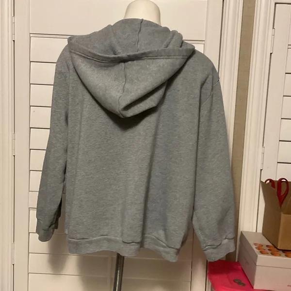 SHEIN Gray Zip-Up Hoodie - Image 4