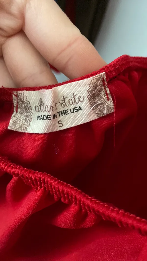 Altar'd State Short Dress Red Small - Image 2