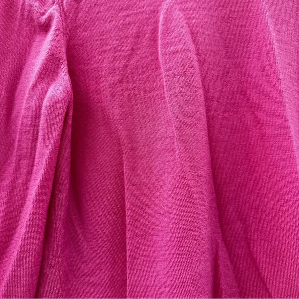 J. Crew Pink 100% Merino Wool Long Sleeve Pullover‎ Sweater Size M - Image 7