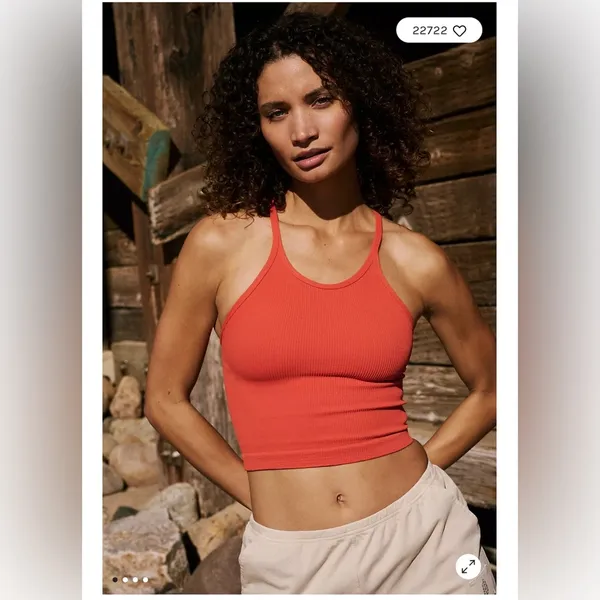 Free People Happiness Runs Long Crop Tank XS/S - Image 3