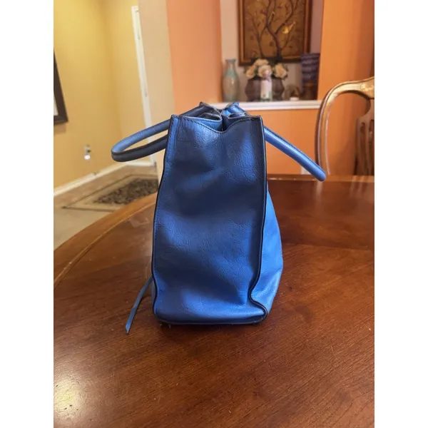 REBECCA MINKOFF BLUE LEATHER TOTE Bag - Image 6