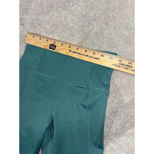 Girlfriend Collective XS cropped‎ Leggings TEAL EUC - Image 5