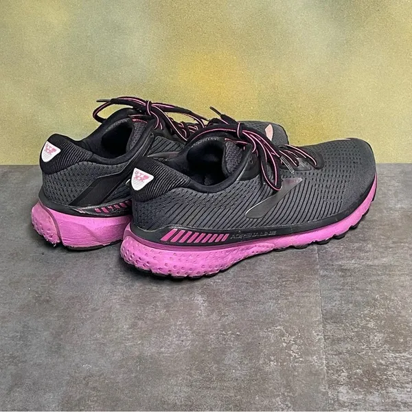 Brooks Adrenaline GTS 20 1202961B062 Women's Black/Fuchsia Sneakers Size 10.5B - Image 9