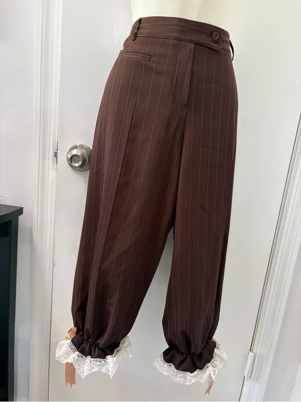 Steampunk corset pants Brown Size L - Image 5