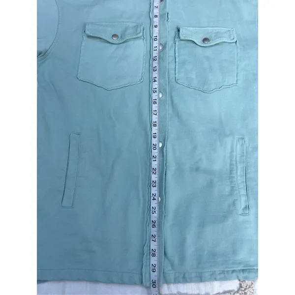 Avec Les Filles Seafoam green French Terry Pigment Dyed Shacket size M‎ BIN R - Image 4