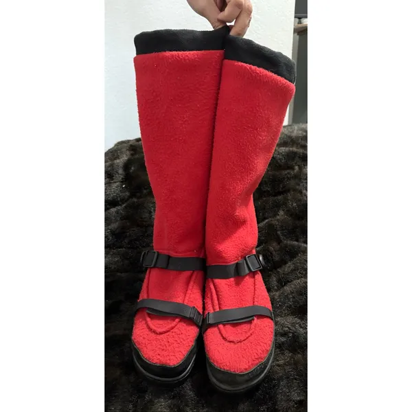 TAIGA Snowdog Polar Fleece Tall Winter Boots Red 40 9.5 - Image 2