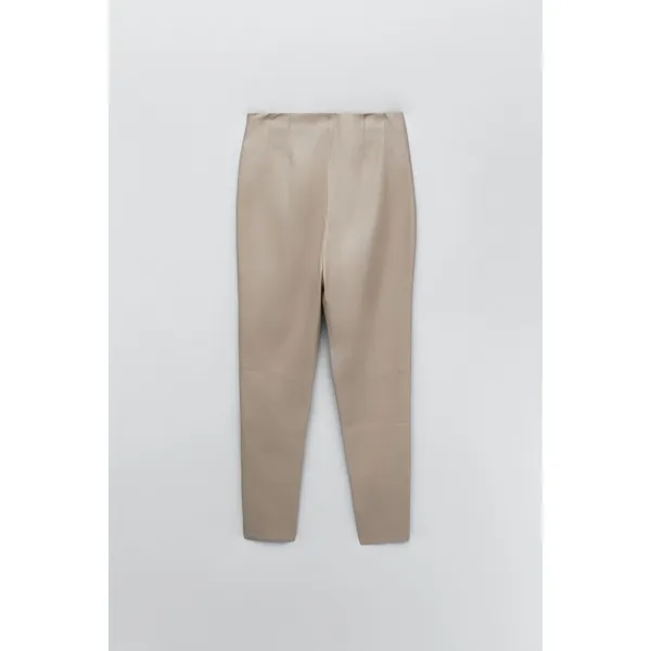Zara Faux Leather High-Waisted Leggings Size M 8372/061/711 - Image 5