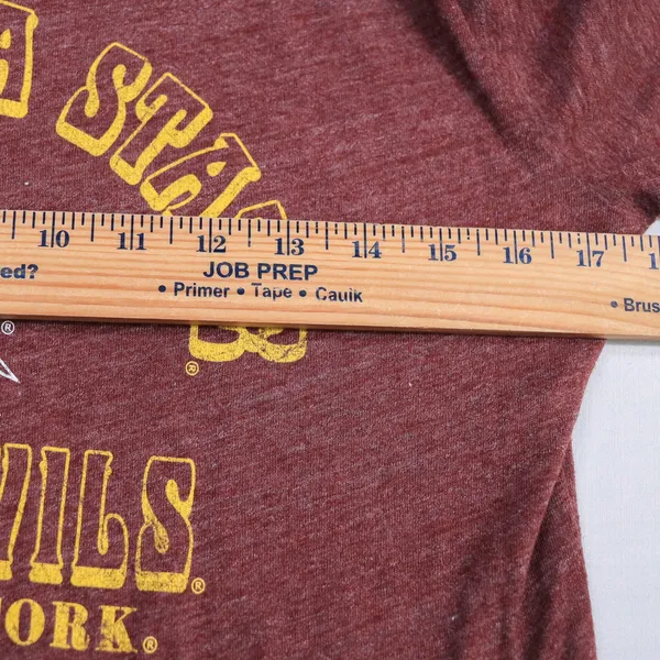 League 91 Arizona State Sun Devils Women S Heather Maroon Long Sleeve Tee NWT - Image 7