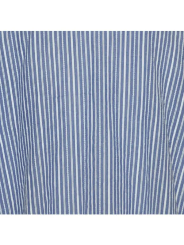 Retro Modcloth Blue Striped Lace Trim Long Sleeve Top Peter Pan Collar Size 4X - Image 8