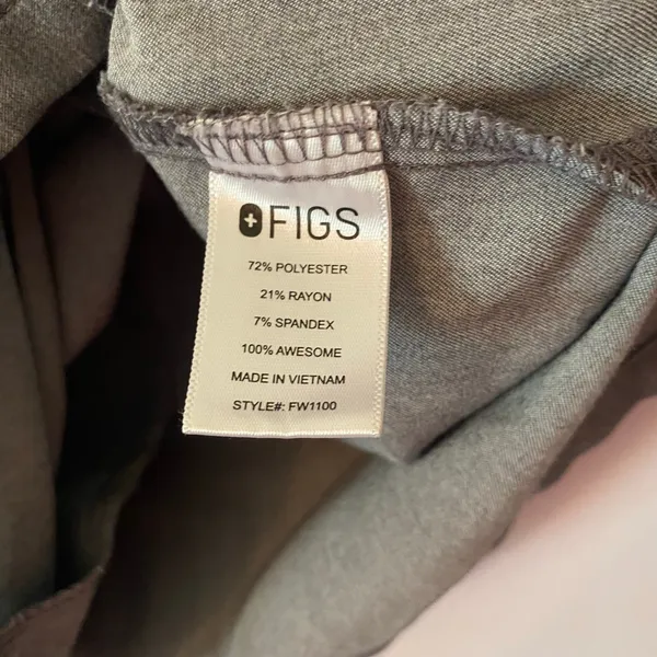 FIGS Graphite Gray Casma Scrub Top Uniform Nurse Doctor Women's size XS - Image 8