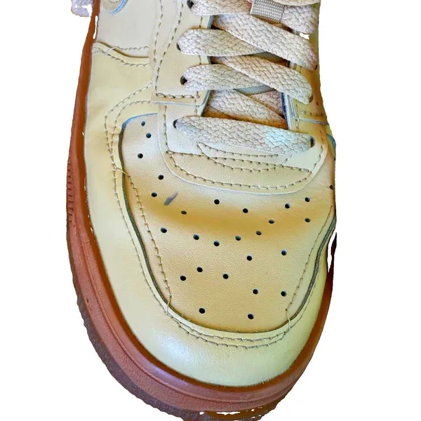 Nike Air Force 1 Fontanka Sesame Gum Brown Leather Sneakers Women's 7 DH1290-201 - Image 14