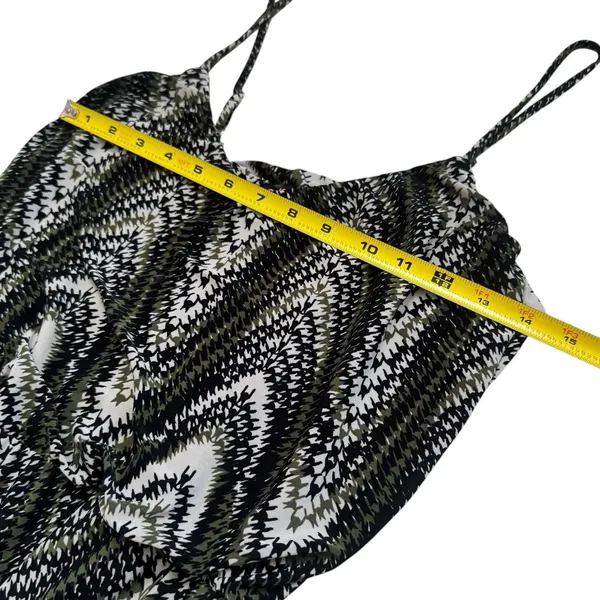 Y2K Seductions by Sirens Geometric‎ Print Maxi Dress Coastal Travel Resort XS - Image 10