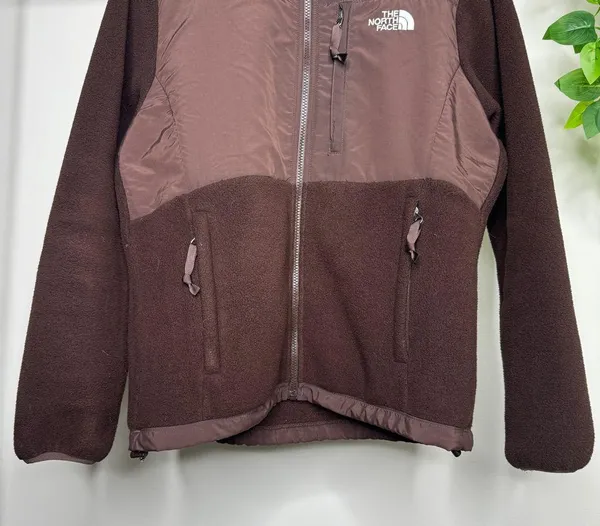 The North Face Chocolate Brown Denali Polartec Fleece Jacket size M Medium AC6W - Image 5