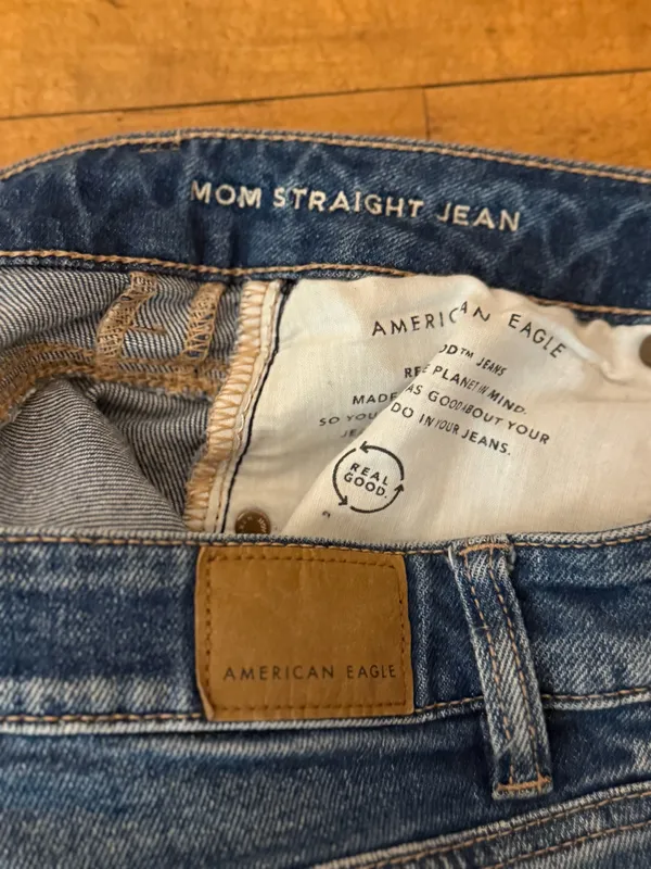 American Eagle Mom Straight Distressed Jeans - Image 6