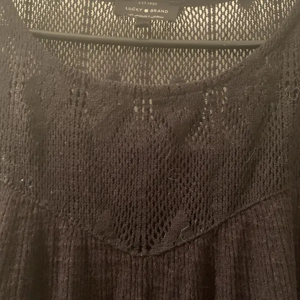 Lucky Brand Women's Sleeveless Top Shirt Size Large Black - Image 4