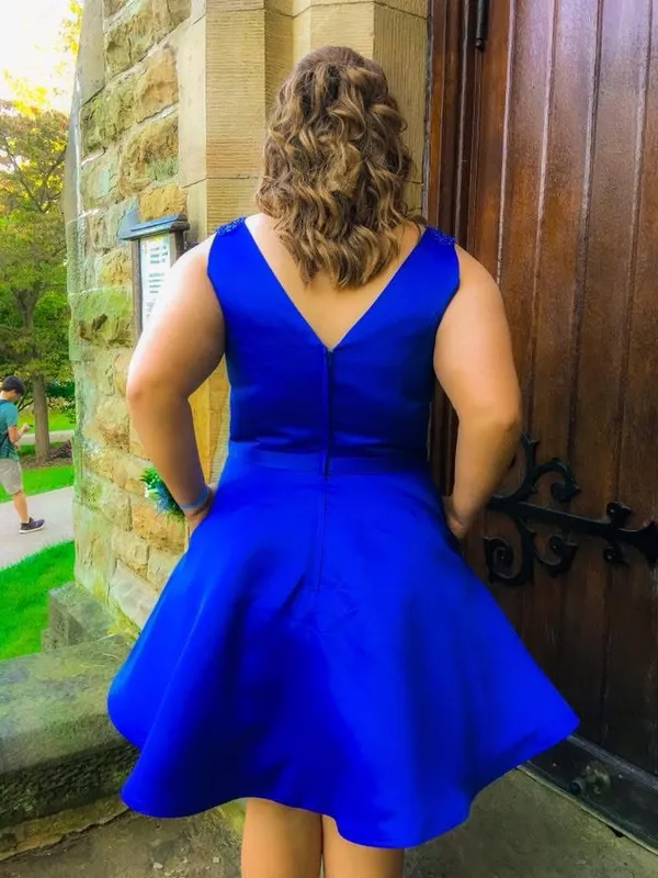 Rachel Allen Homecoming Dress Blue - Image 7