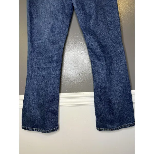 Levis Relaxed Boot Cut Jeans Womens 12 Blue Medium Wash Stretch Denim Pants - Image 7
