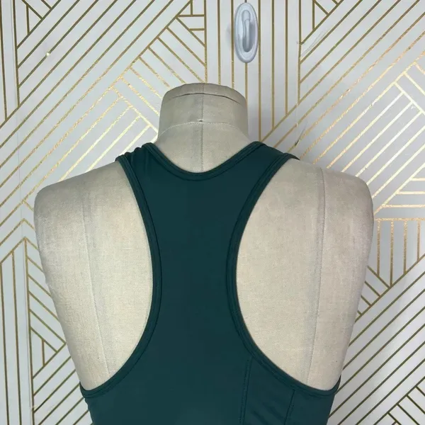 Splits59 Dark Green Racerback Mesh Stripe Tank Top‎ Size Medium - Image 9