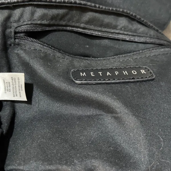 Metaphor Black Fringed Crossbody Bag Vegan Leather Boho‎ Festival Western Purse - Image 5
