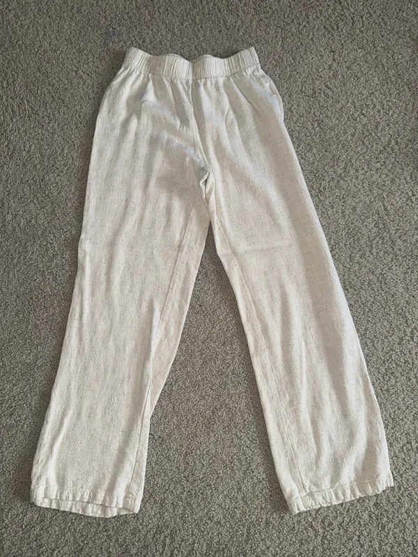 SheIn Linen Beach Pants - Image 2