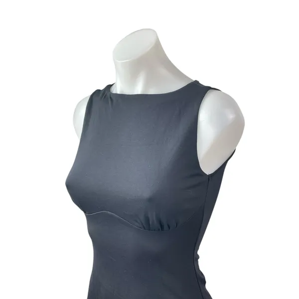 OGL Gray Sleeveless Boat Neck Bustier A Line Fit & Flare Mini Dress Size XS - Image 2