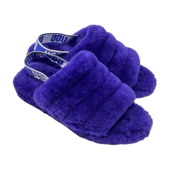 UGG Women’s Fluff Slide with Strap Purple Size 9 - Image 2