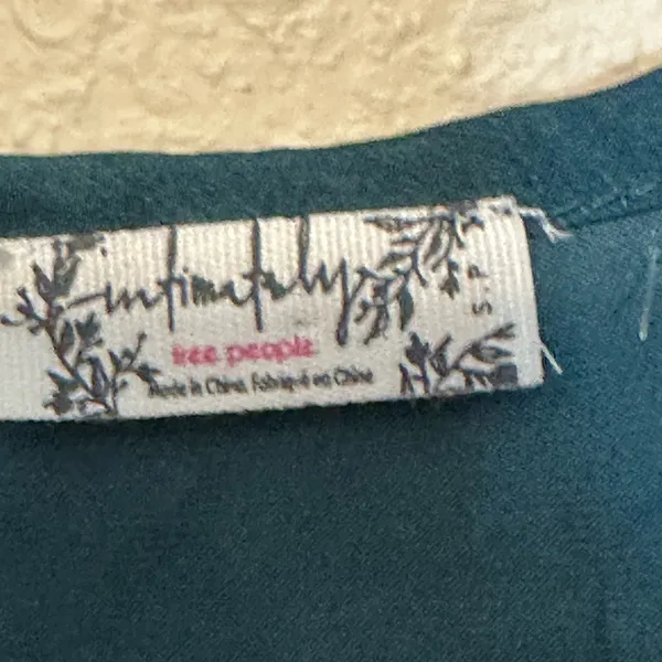 Free People Intimately All My Love Shine‎ Wrap Slip Emerald Green Size Small - Image 5