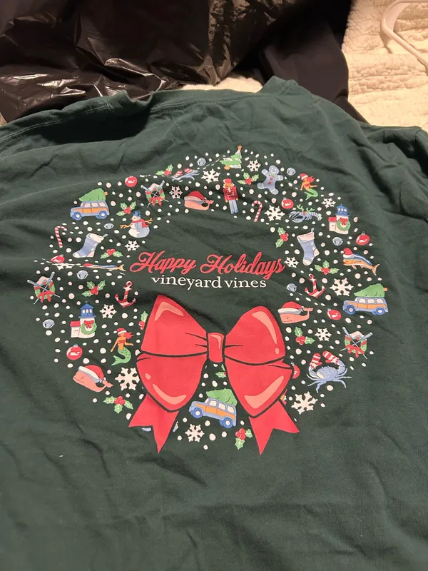 Vineyard Vines Long Sleeve T-Shirt Christmas - Image 5