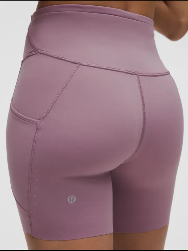 Lululemon NWT Fast and Free High-Rise Short 6" 5 Pocket lavender lux - Image 5