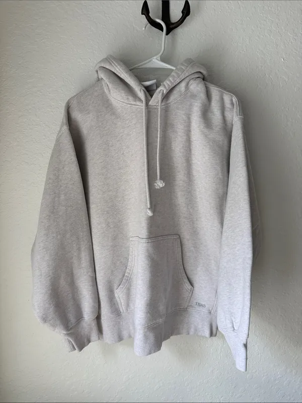 TNA Light Gray Pullover Hoodie Size Small - Image 2