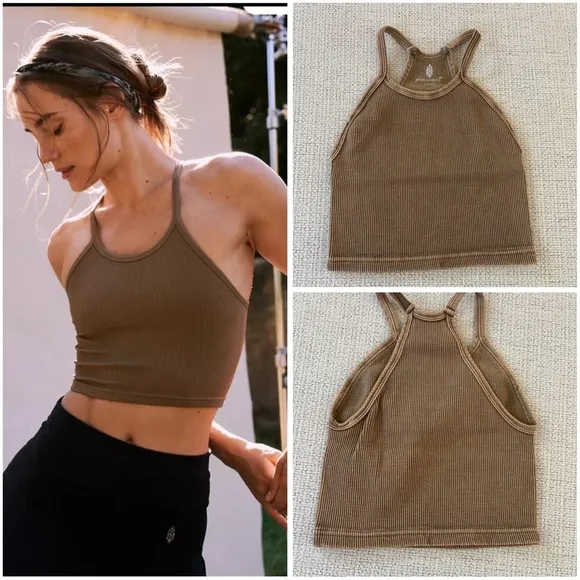 Free People Happiness Runs Crop Tank XS/S - Image 2