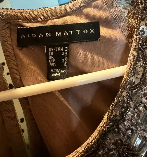Aidan Mattox beaded cocktail dress - Image 3
