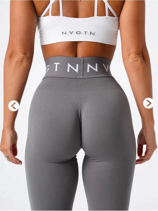 NVGTN Charcoal Sport Seamless Leggings size M - Image 5