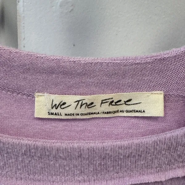 We The Free Flaunt It‎ Pullover Magical Lilac Top Sweater Off the Shoulder Small - Image 7