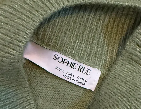 Sophie Rue Womens Large Green Mock Neck Long Sleeve Sweater Corporatecore Work - Image 7