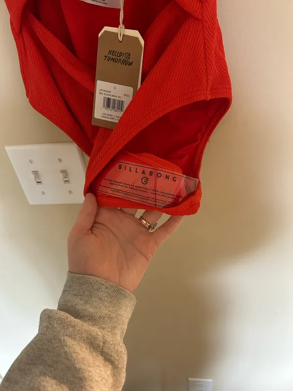 Billabong One-Piece Swimsuit red - Image 8