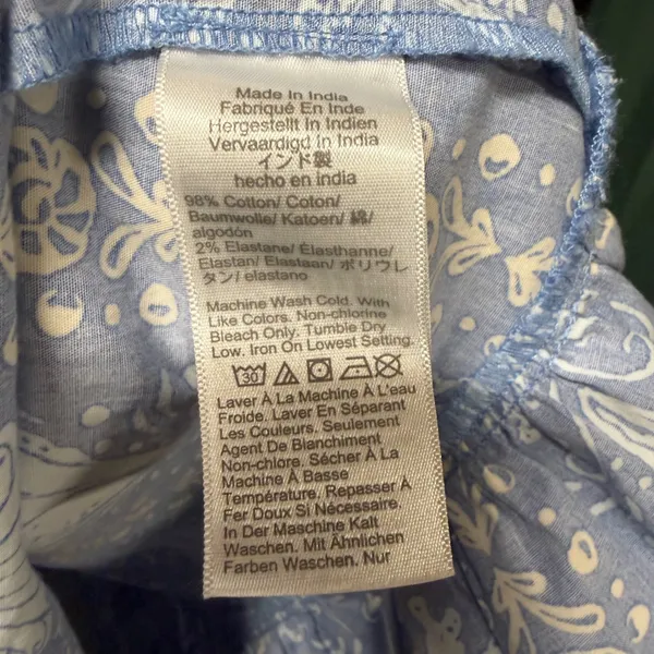 J Crew S Seashell Starfish‎ Coastal Midi Dress Blue Summer Beach Wedding Guest - Image 5