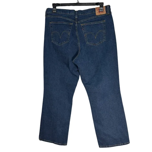 Levi Strauss & Co Womens 18M Relaxed Fit Mid‎ Rise Bootcut Jeans Blue Denim - Image 8