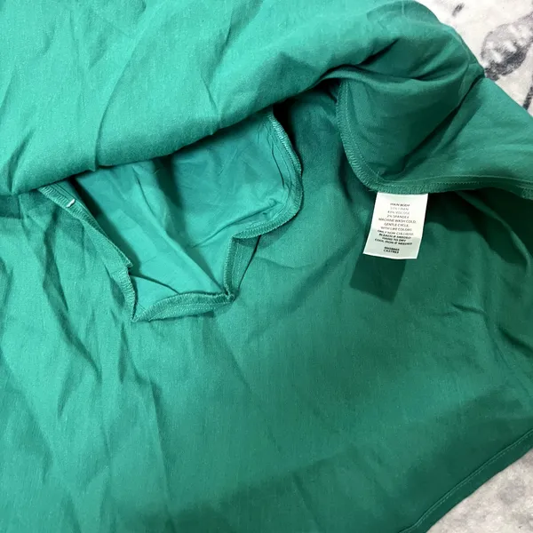 Chelsea 28 Green Enamel A-Line Linen Blend Mini Dress - Womens Size L - Image 8