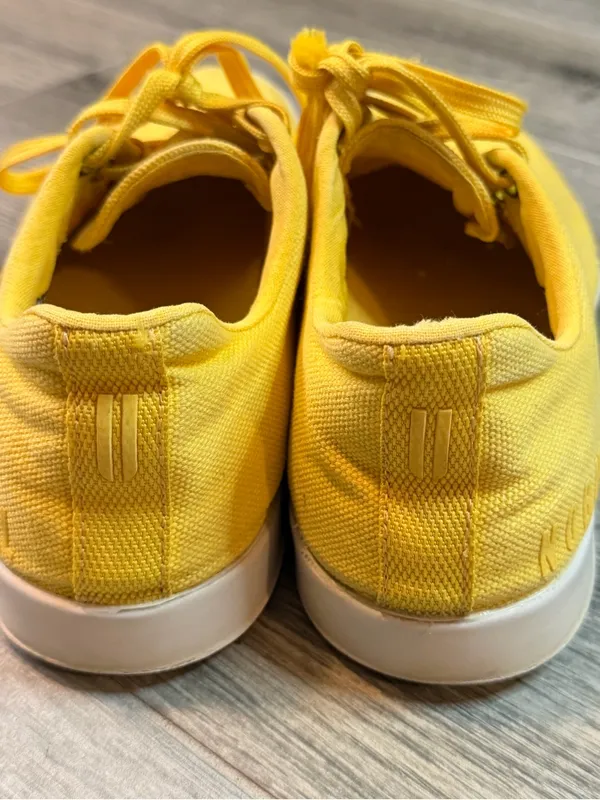 NOBULL Canvas Unisex Trainer Sneaker Yellow Lifting Gym W's Size 9 M's Size 8 - Image 4
