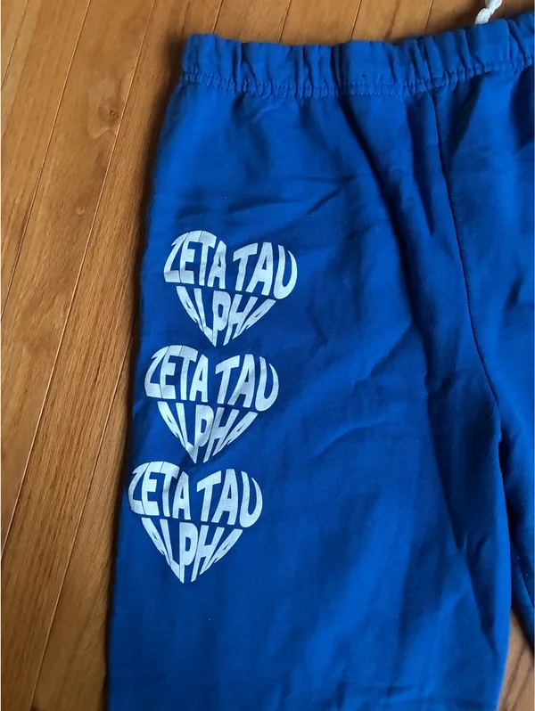 Blue Zeta Tau Alpha Joggers Size L - Image 2