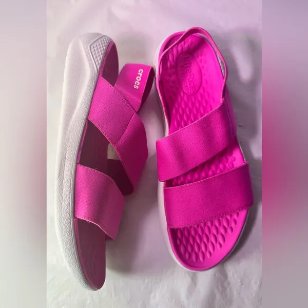 Crocs Women’s LiteRide Sandal — Hot Pink - Image 5