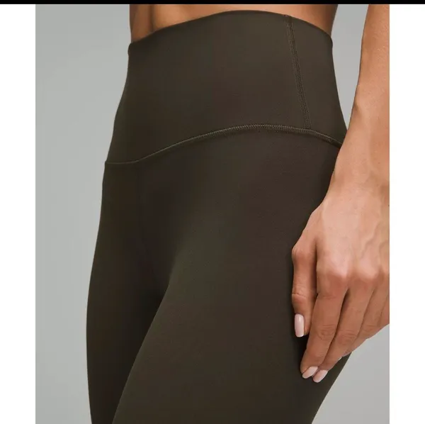 Lululemon NEW Align Super-High-Rise Pant 28" Size 8 Dark Olive SOLD OUT - Image 2