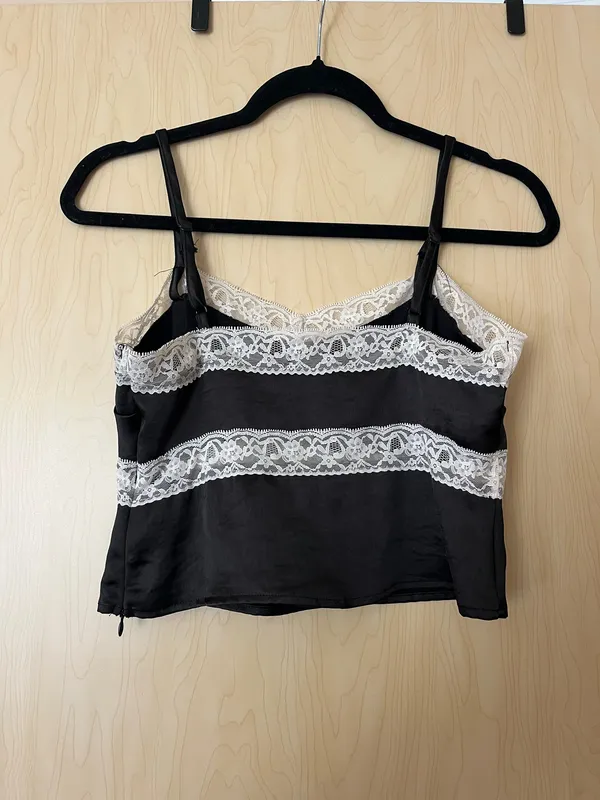 PacSun Kendall & Kylie Black Lace Crop Top - Image 3