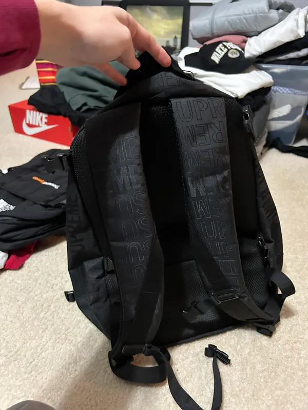 Supreme Black  Backpack - Image 2